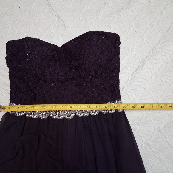 Speechless Dark Purple Strapless Dress Perfect for formal events. - Picture 16 of 17